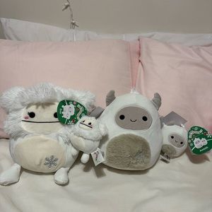 Bigfoot and Yeti 8” winter squishmallow bundle!
